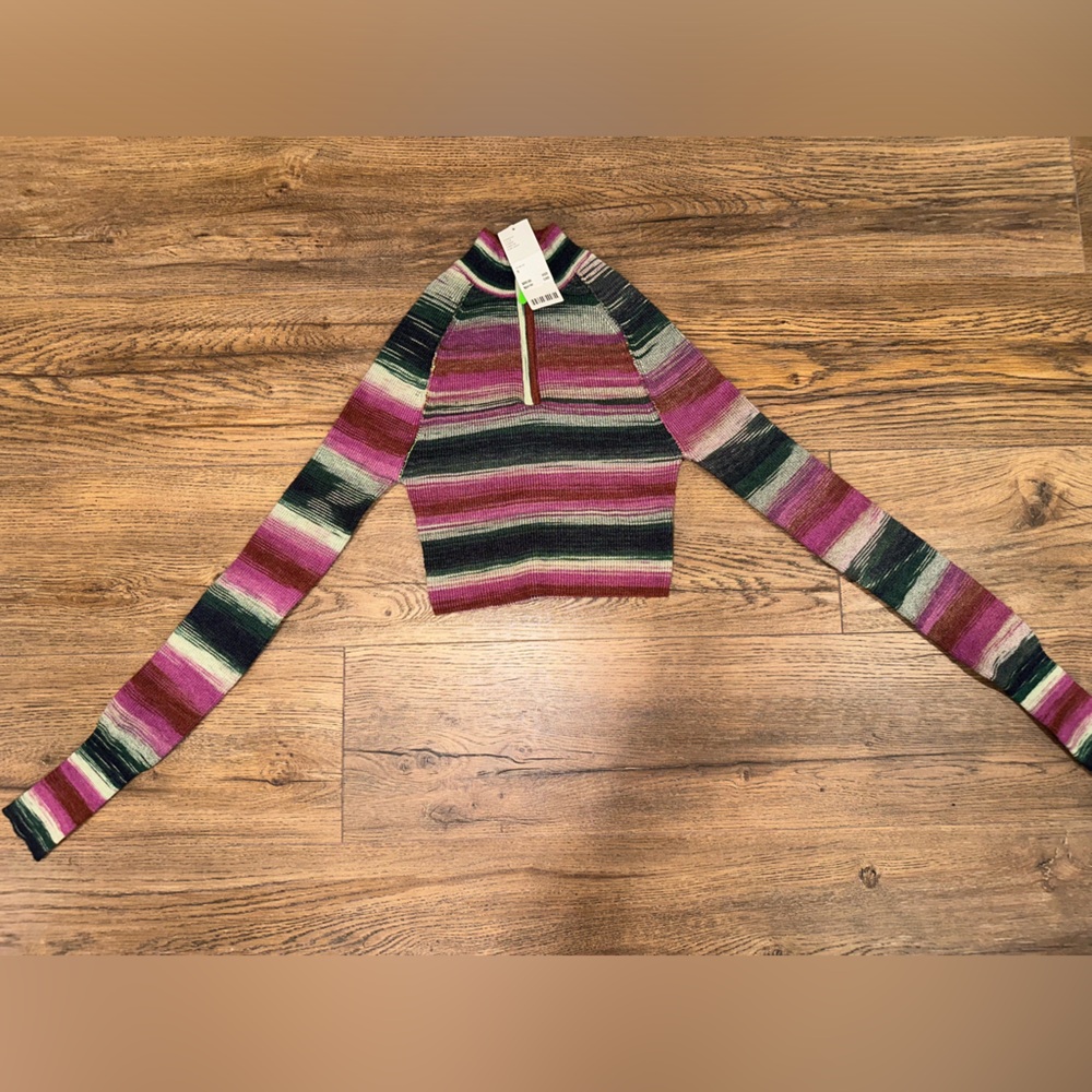 Urban Outfitters cropped multi colored sweater